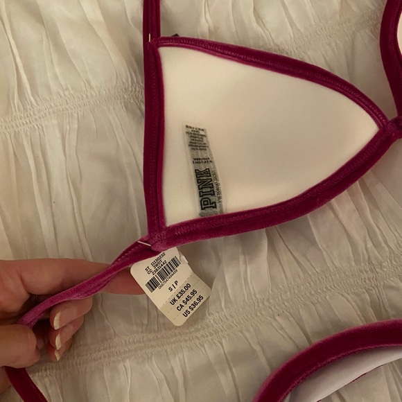Velvet Victoria’s Secret pink bikini size S/M - Picture 6 of 9